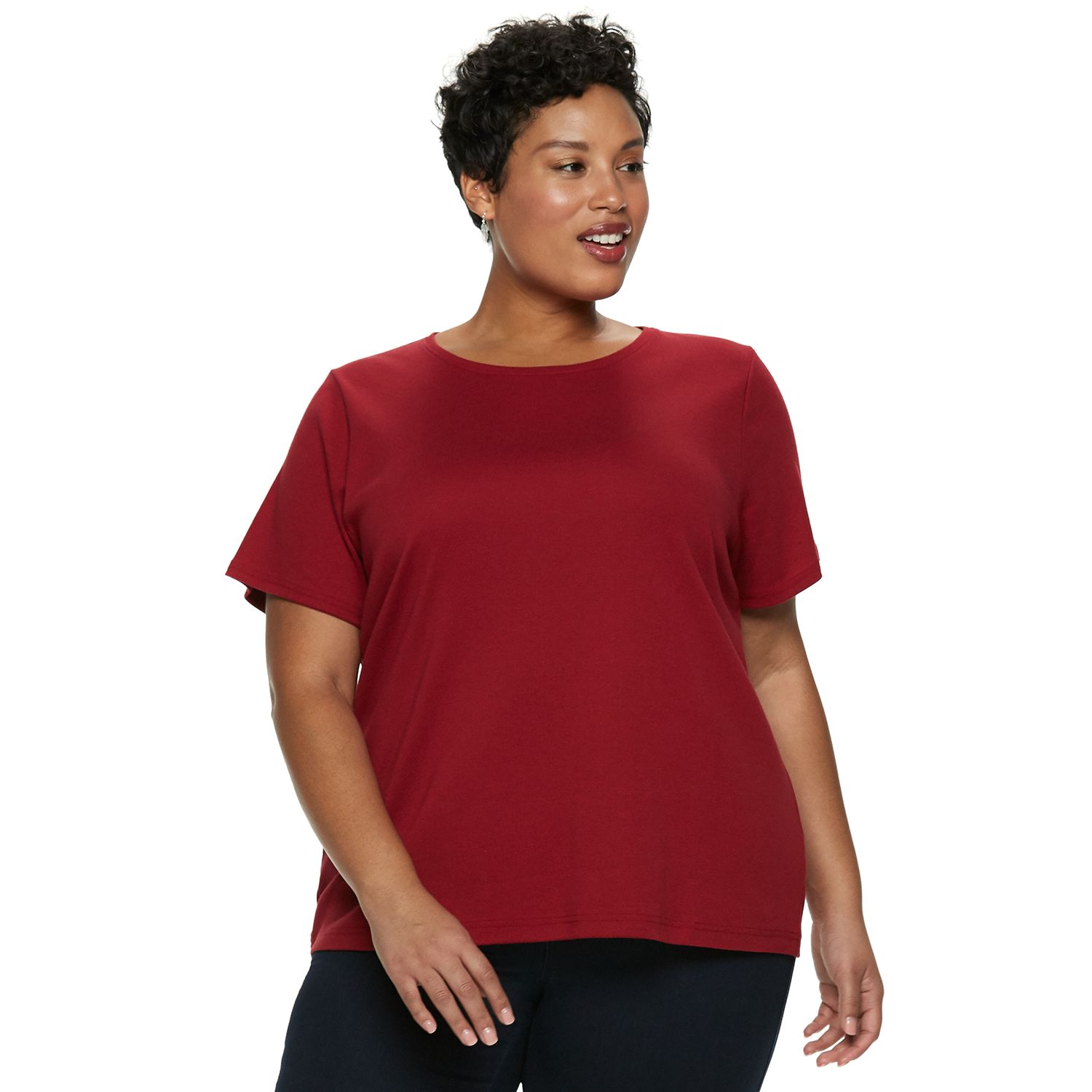 Women's Red Plus Size Shirts | Kohl's
